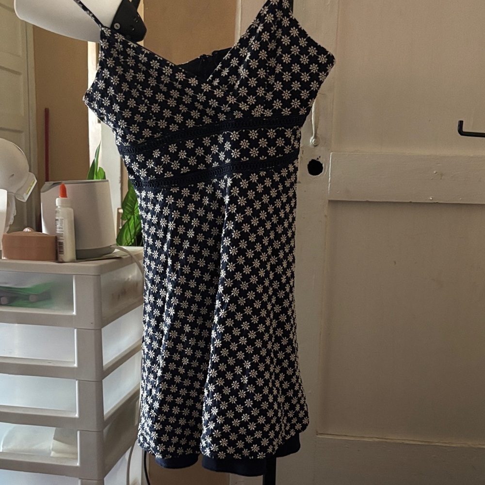 Trixxi Navy Floral Mini Dress